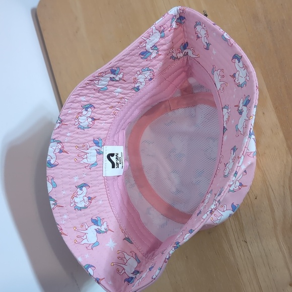 Surf Style Girls Unicorn Pink Bucket Hat - Picture 3 of 4